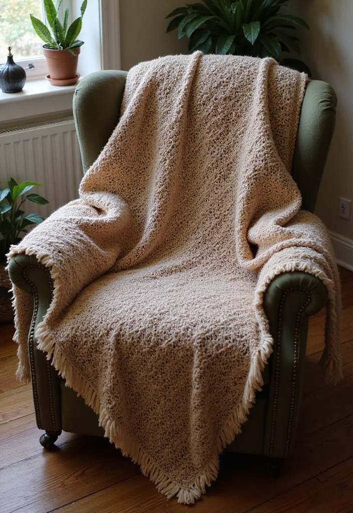 25 Cozy Home Ideas from Free Crochet Patterns for Afghans - 10. Prayer Shawl Afghan