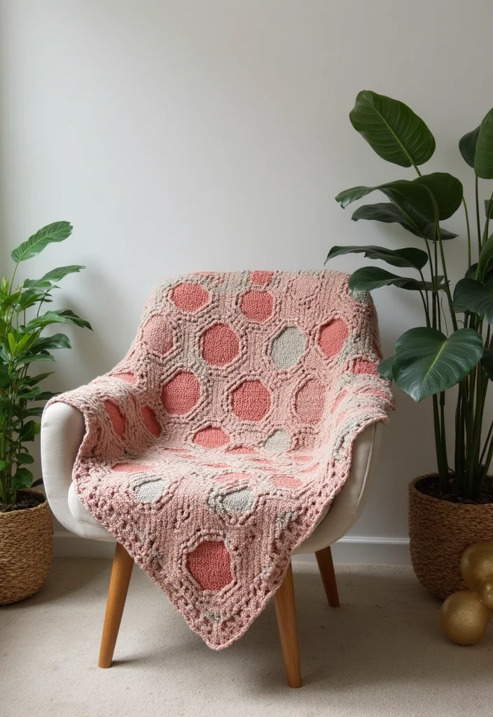 25 Cozy Home Ideas from Free Crochet Patterns for Afghans - 11. Hexagon Afghan