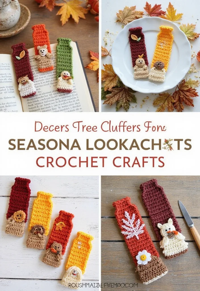 25 Creative Bookmark Ideas Using Crochet: Free Patterns for Book Lovers - 7. Themed Seasonal Bookmarks