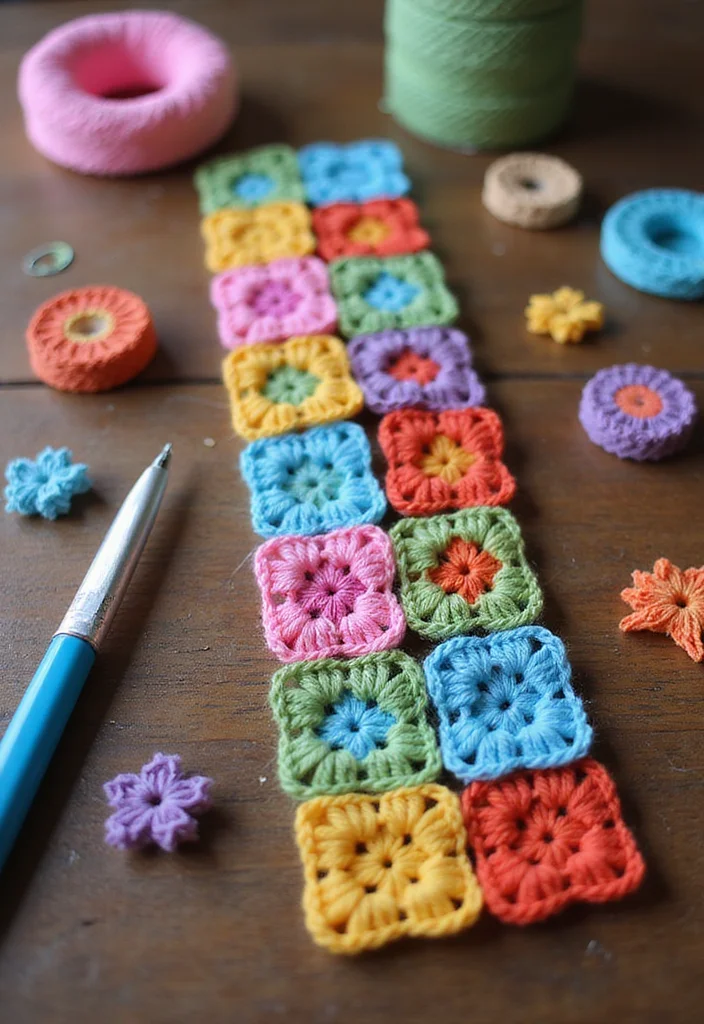 25 Creative Bookmark Ideas Using Crochet: Free Patterns for Book Lovers - 8. Patchwork Crochet Bookmark