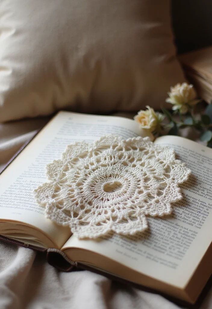 25 Creative Bookmark Ideas Using Crochet: Free Patterns for Book Lovers - 9. Lace Crochet Bookmark
