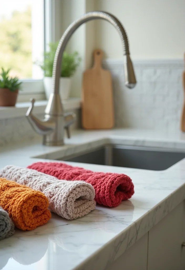 25 Easy Projects from Crochet Patterns for Beginners - 12. Crochet Dishcloths