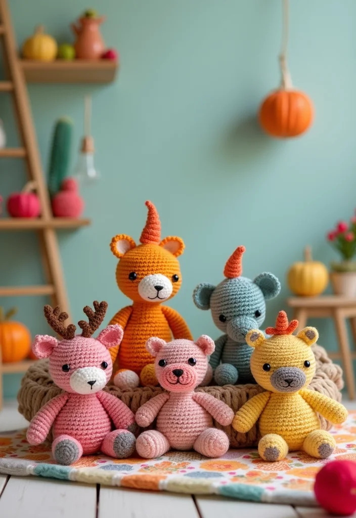 25 Easy Projects from Crochet Patterns for Beginners - 13. Cute Amigurumi Toys