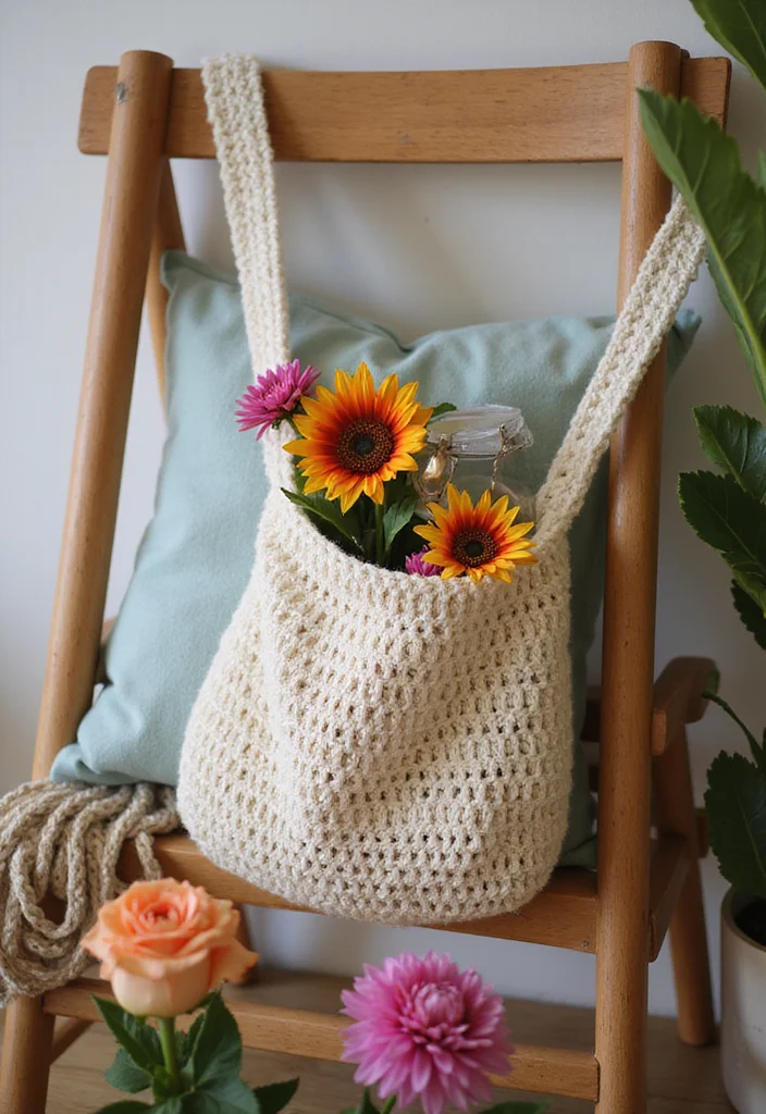 25 Easy Projects from Crochet Patterns for Beginners - 14. Simple Crochet Sling Bag