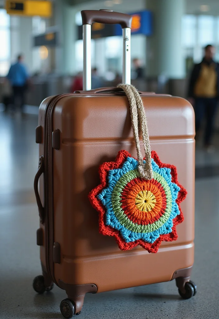 25 Easy Projects from Crochet Patterns for Beginners - 20. Simple Crochet Bag Tag