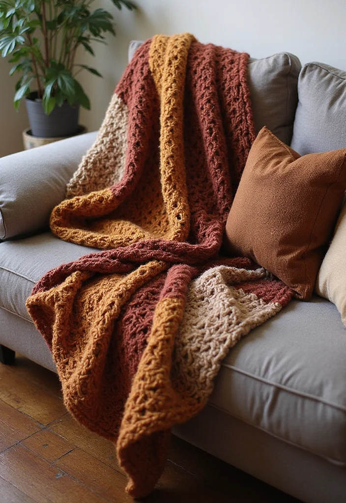 25 Gorgeous Versions of the 6-Day Star Blanket Crochet - 16. Cozy Chunky Knit