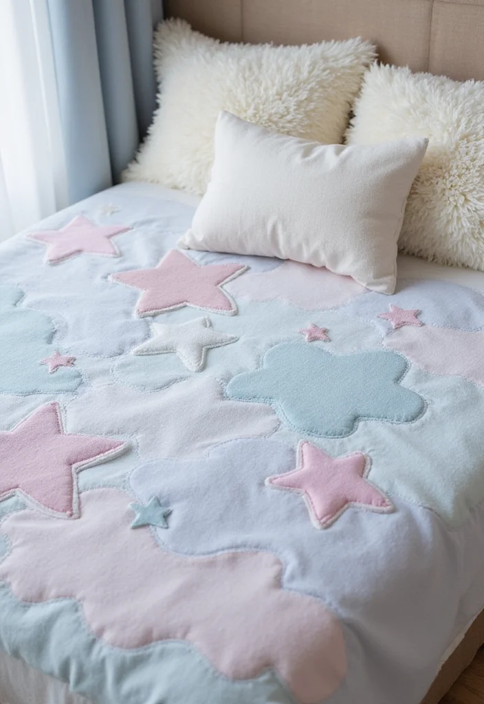 25 Gorgeous Versions of the 6-Day Star Blanket Crochet - 19. Sweet Dreamy Clouds