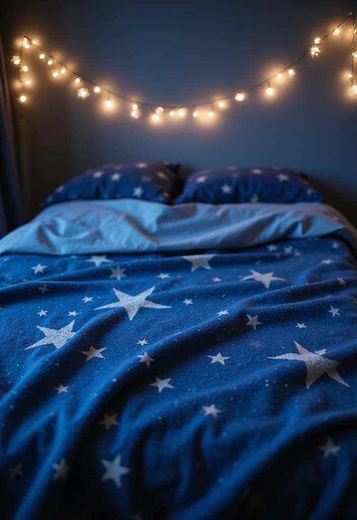 25 Gorgeous Versions of the 6-Day Star Blanket Crochet - 6. Starry Night Inspiration