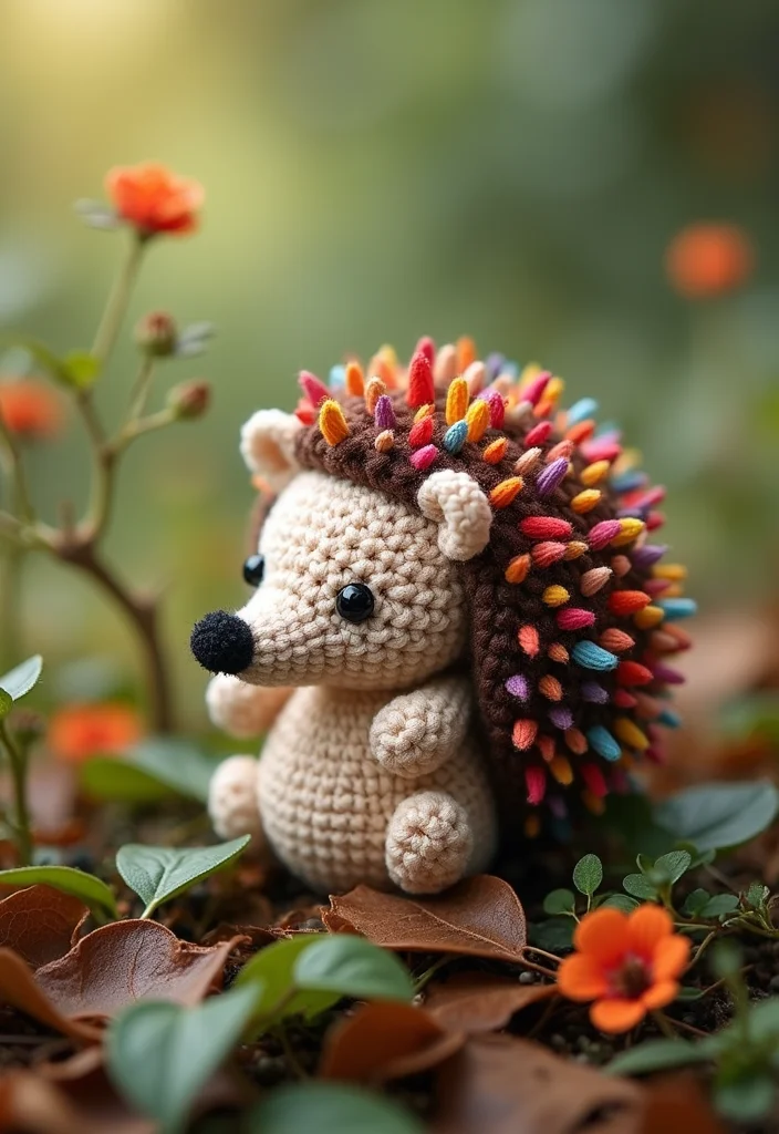 25 Soft Toys You Can Make with Crochet Teddy Bear Pattern Free - 12. Snuggly Hedgehog