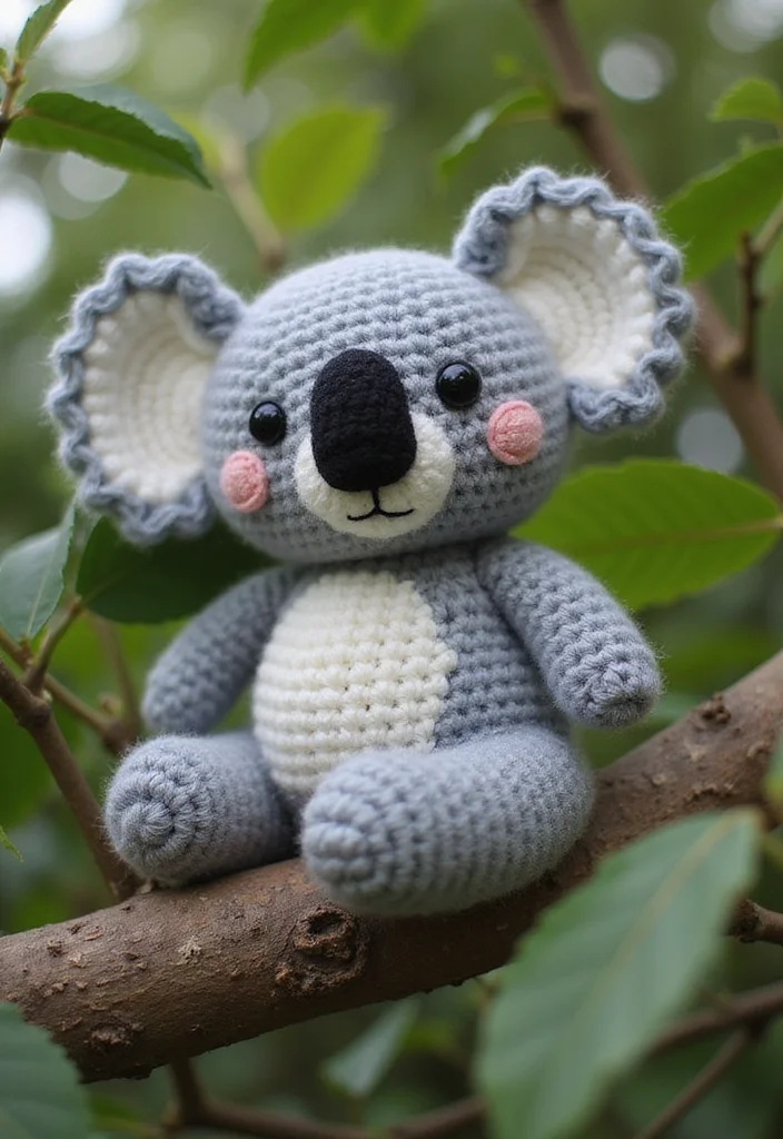 25 Soft Toys You Can Make with Crochet Teddy Bear Pattern Free - 19. Cuddly Koala