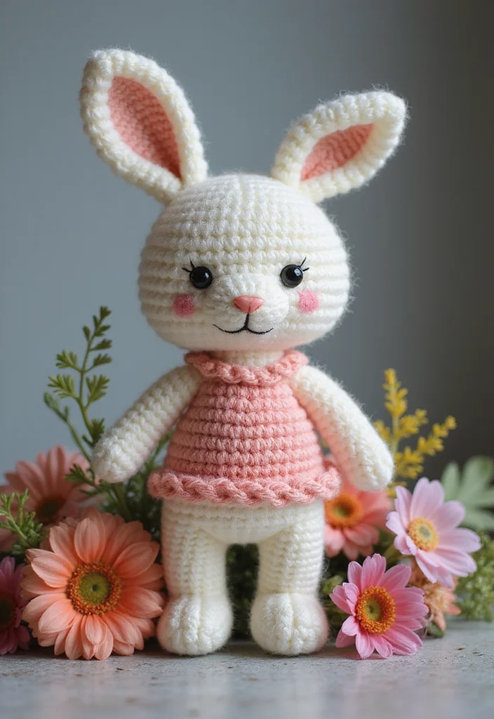 25 Soft Toys You Can Make with Crochet Teddy Bear Pattern Free - 2. Playful Bunny