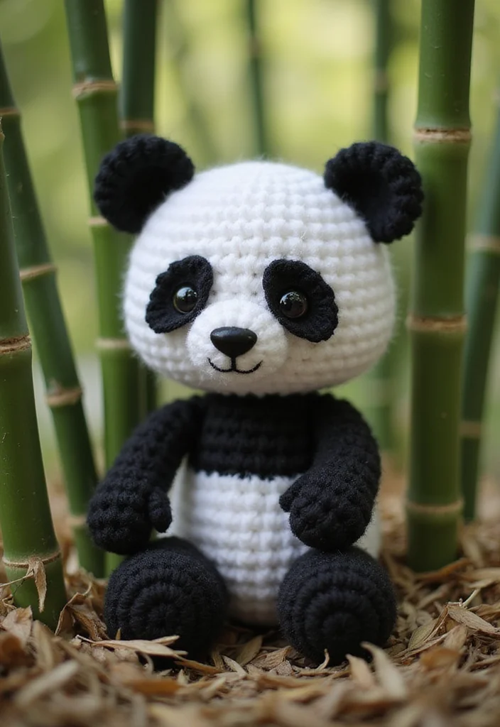 25 Soft Toys You Can Make with Crochet Teddy Bear Pattern Free - 20. Adorable Panda