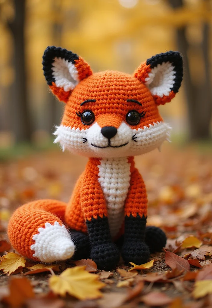 25 Soft Toys You Can Make with Crochet Teddy Bear Pattern Free - 6. Sweet Fox
