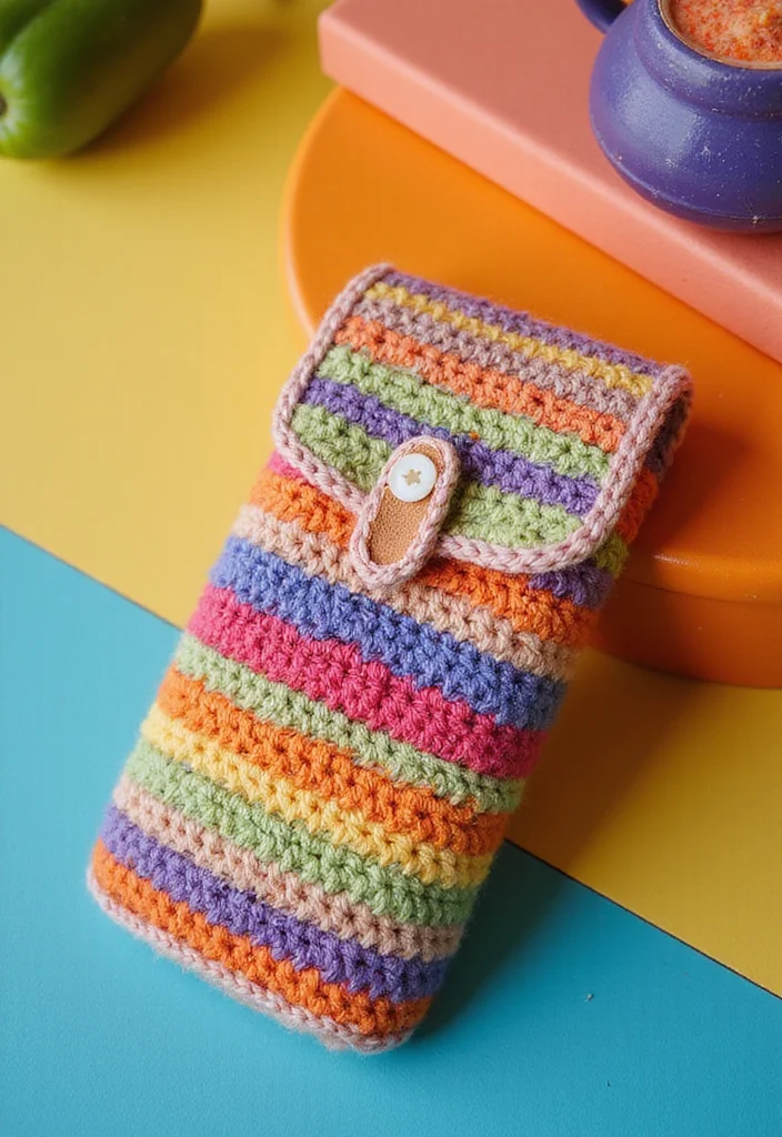 26 Beginner-Friendly Ideas with Easy Crochet Projects for Beginners - 13. Fun Crochet Phone Cases