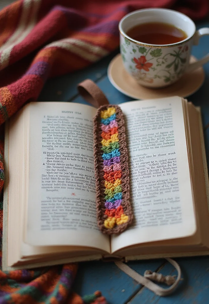 26 Beginner-Friendly Ideas with Easy Crochet Projects for Beginners - 18. Cutesy Crochet Bookmark