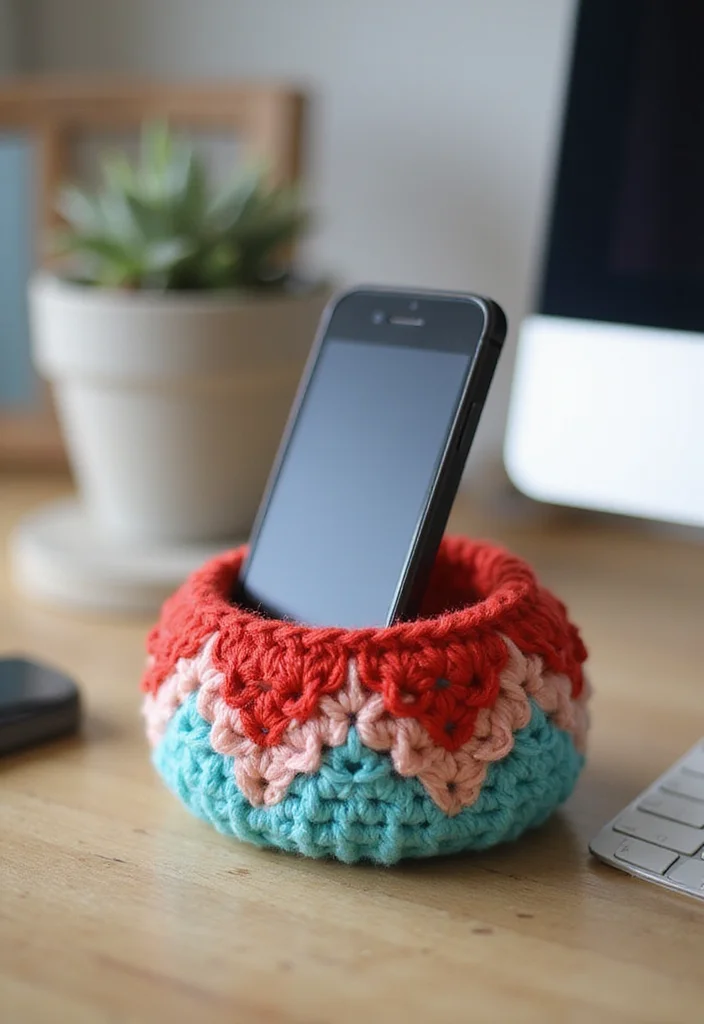 26 Beginner-Friendly Ideas with Easy Crochet Projects for Beginners - 20. Simple Crochet Phone Holders