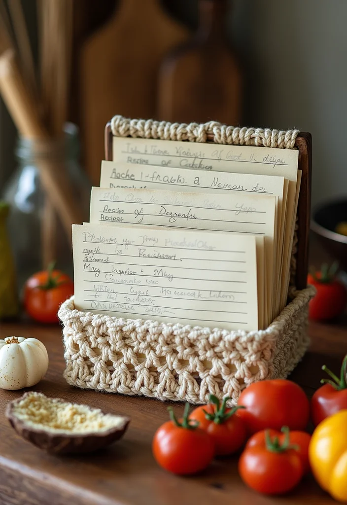 26 Beginner-Friendly Ideas with Easy Crochet Projects for Beginners - 24. Easy Crochet Recipe Holders