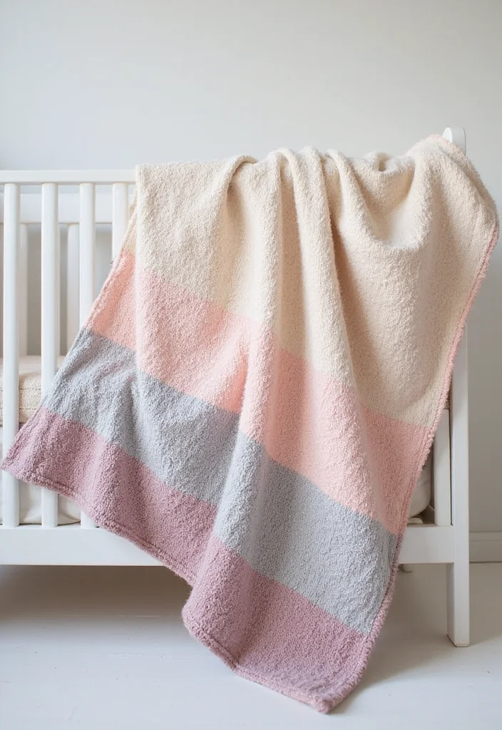 26 Cozy Designs from Crochet Baby Blanket Free Patterns - 10. V-Stitch Blanket