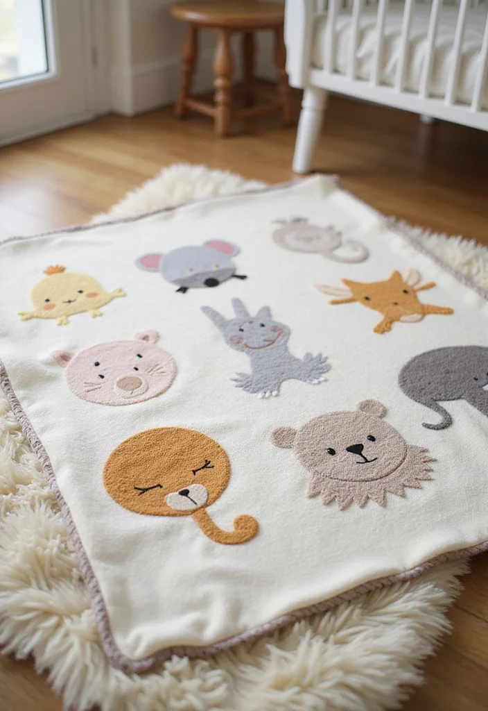 26 Cozy Designs from Crochet Baby Blanket Free Patterns - 14. Animal Friends Blanket