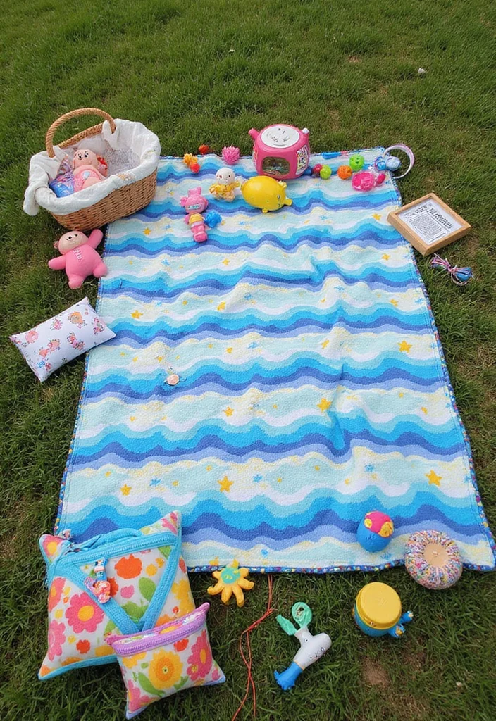 26 Cozy Designs from Crochet Baby Blanket Free Patterns - 15. Rainbow Waves Blanket