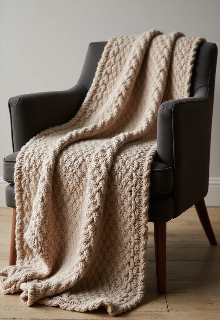 26 Cozy Designs from Crochet Baby Blanket Free Patterns - 18. Twisted Rope Blanket