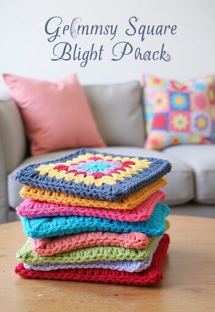 26 Cozy Designs from Crochet Baby Blanket Free Patterns - 2. Granny Square Delight