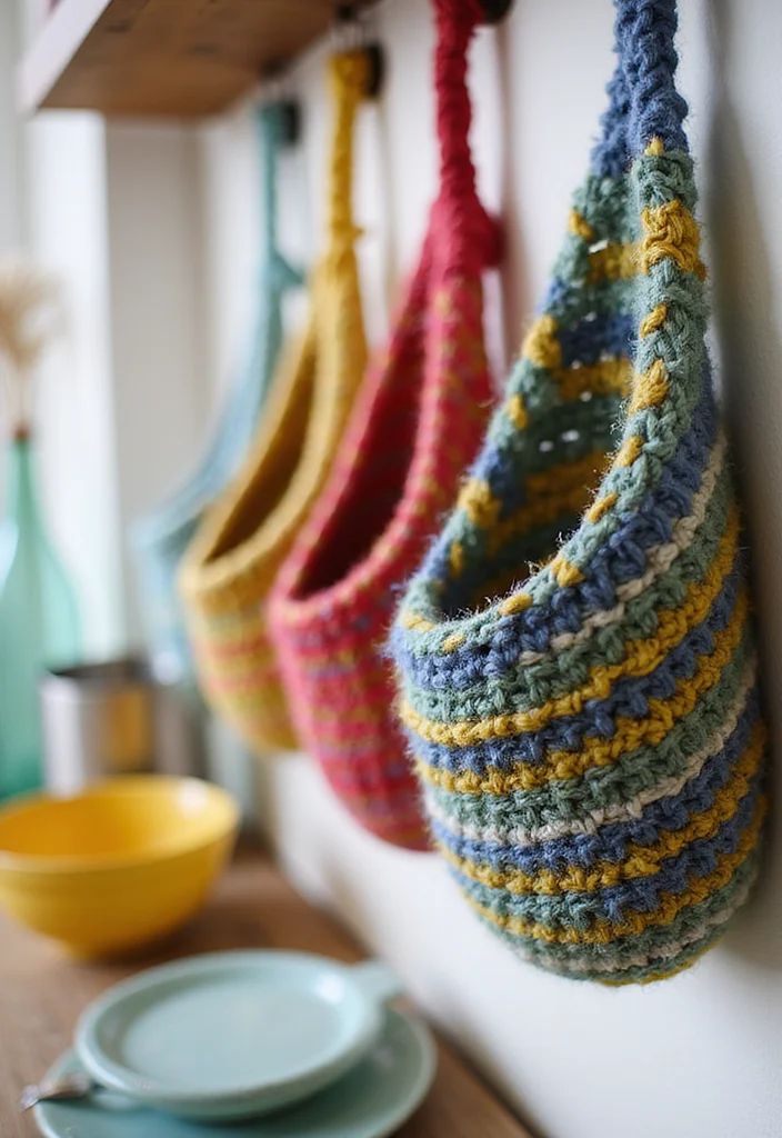 26 Creative Kitchen Ideas Using Crochet Pot Holders: Free Patterns to Brighten Up Your Space - 1. Colorful Crochet Pocket Pot Holders