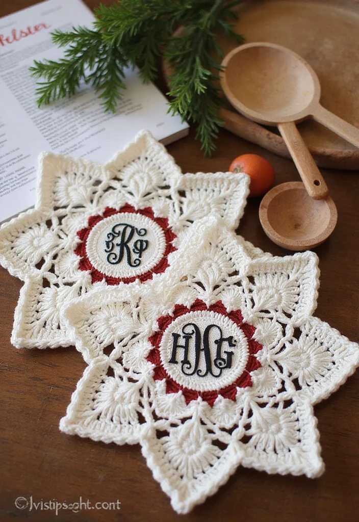 26 Creative Kitchen Ideas Using Crochet Pot Holders: Free Patterns to Brighten Up Your Space - 6. Personalized Pot Holder Gifts