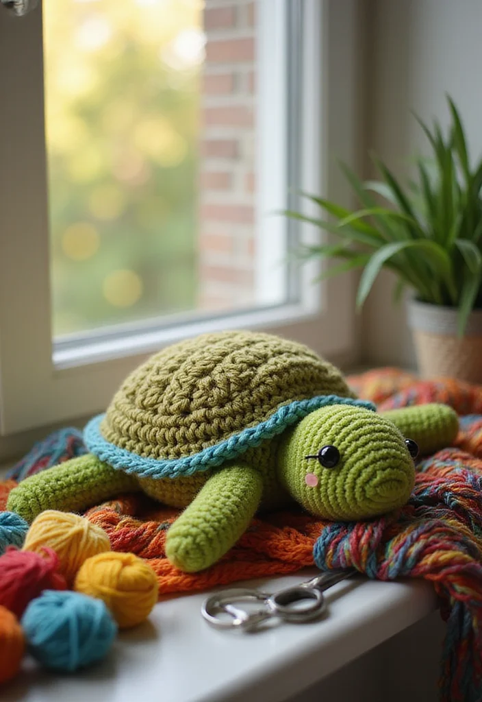 26 Cute Toys from Crochet Animals Free Patterns - 10. Snuggly Crochet Turtle