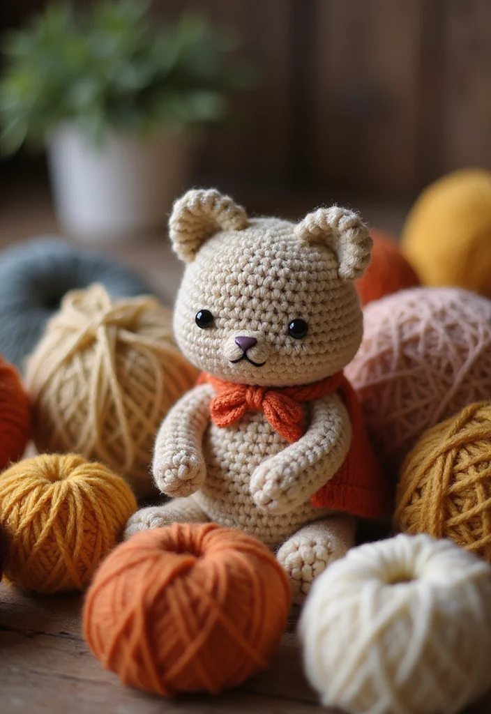 26 Cute Toys from Crochet Animals Free Patterns - 2. Cuddly Crochet Cat