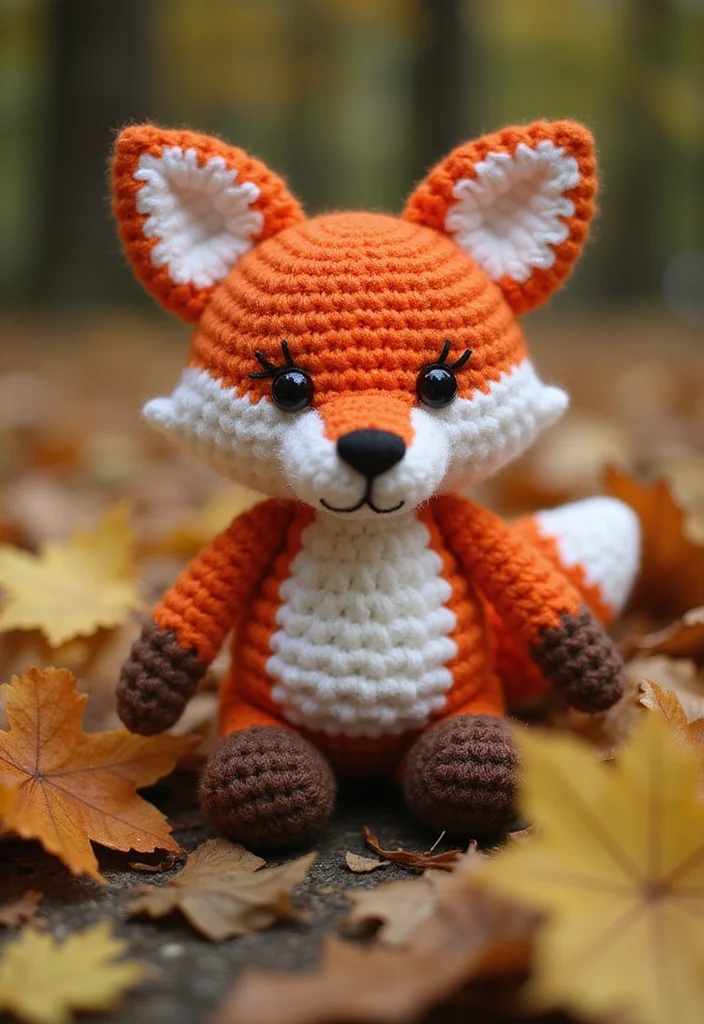 26 Cute Toys from Crochet Animals Free Patterns - 5. Charming Crochet Fox