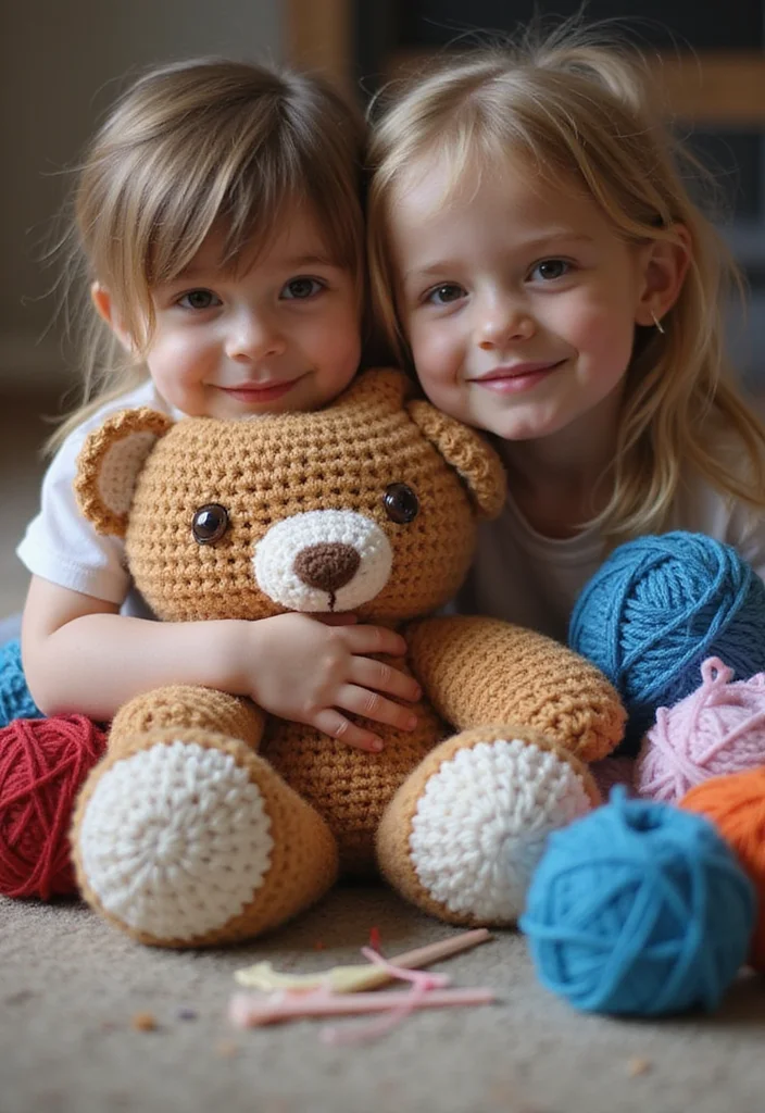 26 Cute Toys from Crochet Animals Free Patterns - 6. Cheery Crochet Teddy Bear