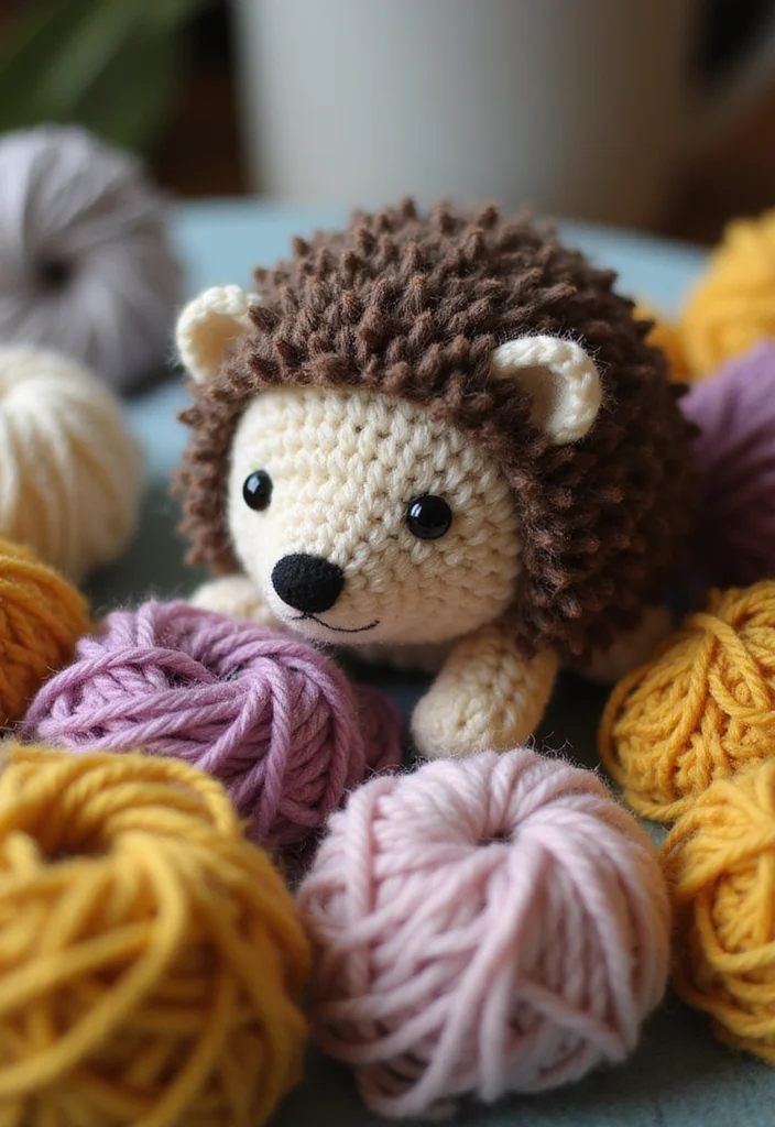 26 Cute Toys from Crochet Animals Free Patterns - 9. Cute Crochet Hedgehog