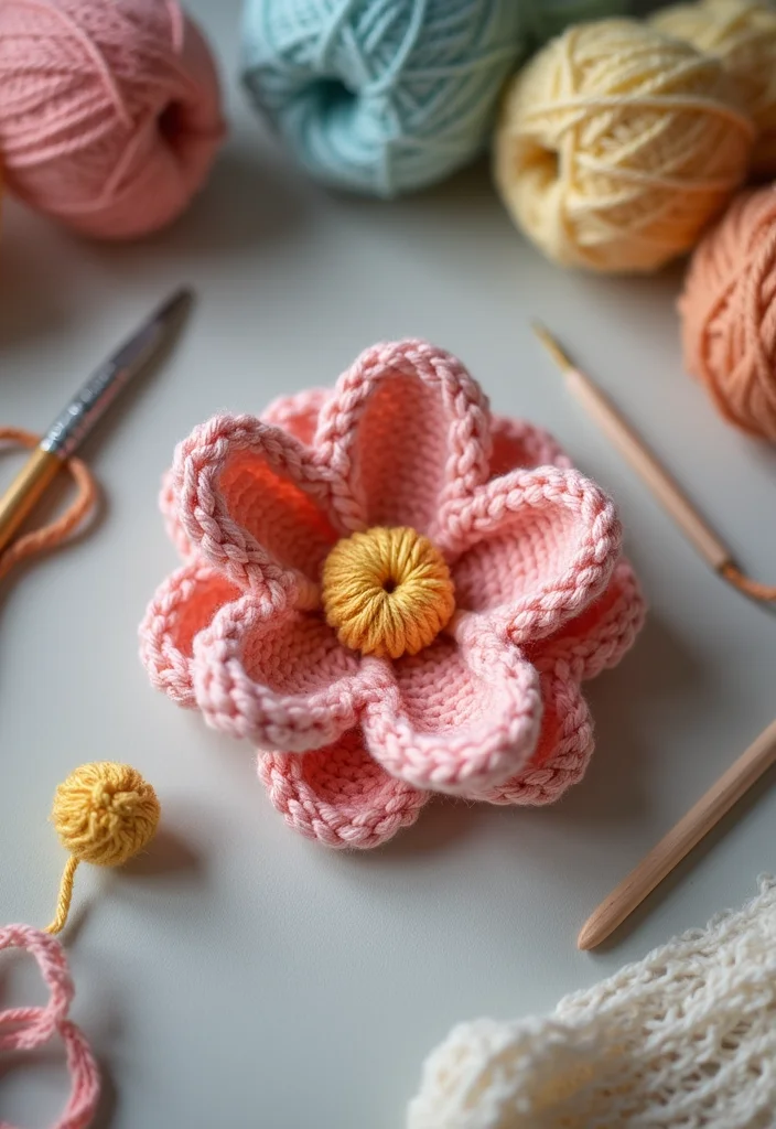 26 Floral Designs to Learn How to Crochet a Flower Easily - 19. Simple Calyx Flower