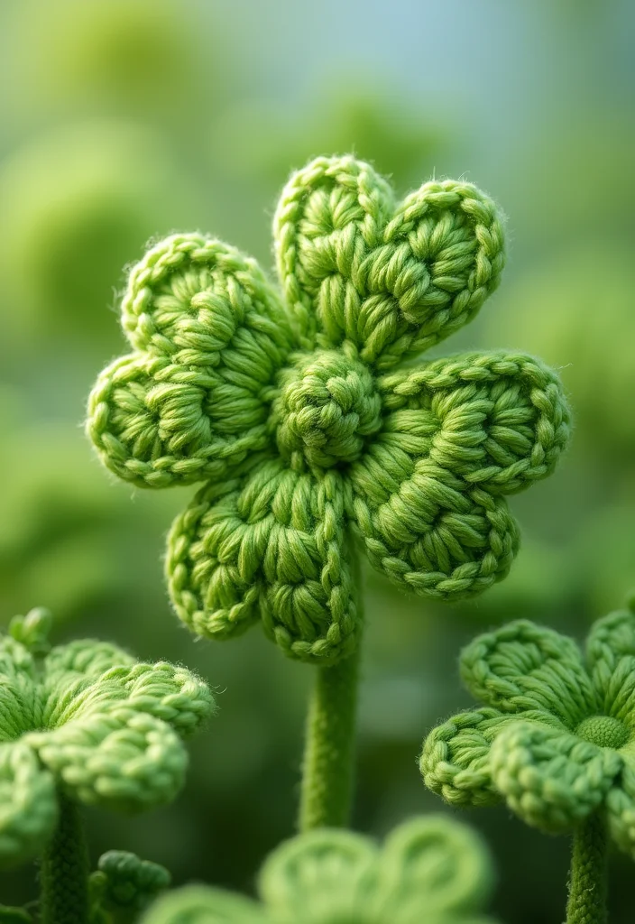26 Floral Designs to Learn How to Crochet a Flower Easily - 26. Seasonal Clover