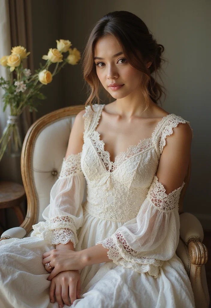 27 Adorable Outfits Made with Crochet Baby Dress Free Patterns - 13. Dainty Lace Overlay Dress