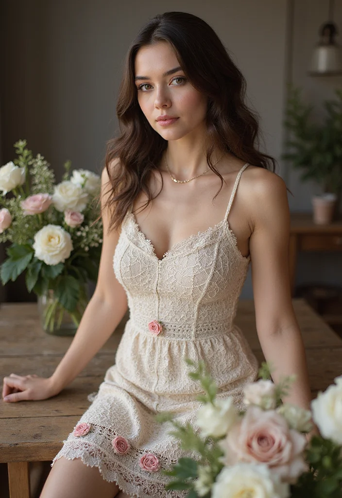 27 Adorable Outfits Made with Crochet Baby Dress Free Patterns - 4. Vintage Rose Dress