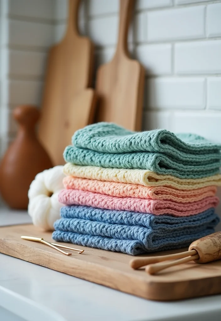 27 Beginner Projects Using Crochet Ideas for Beginners - 1. Eco-Friendly Cotton Dishcloths