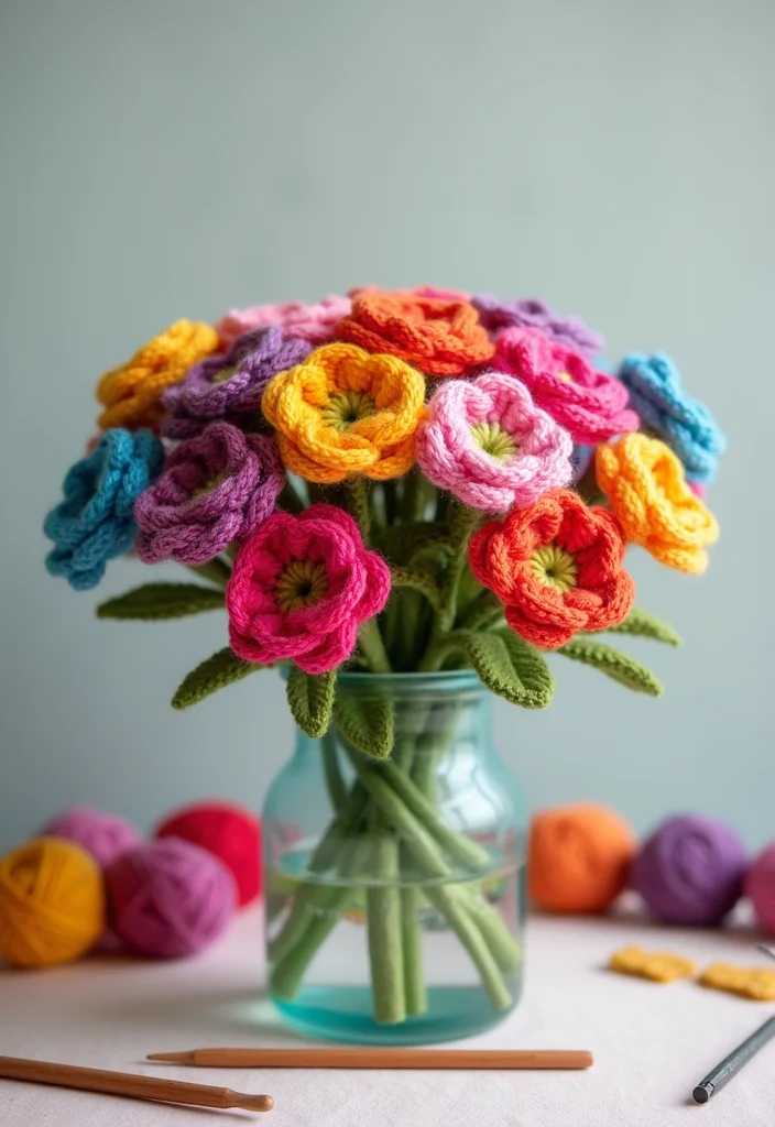 27 Beginner Projects Using Crochet Ideas for Beginners - 14. Crochet Flowers