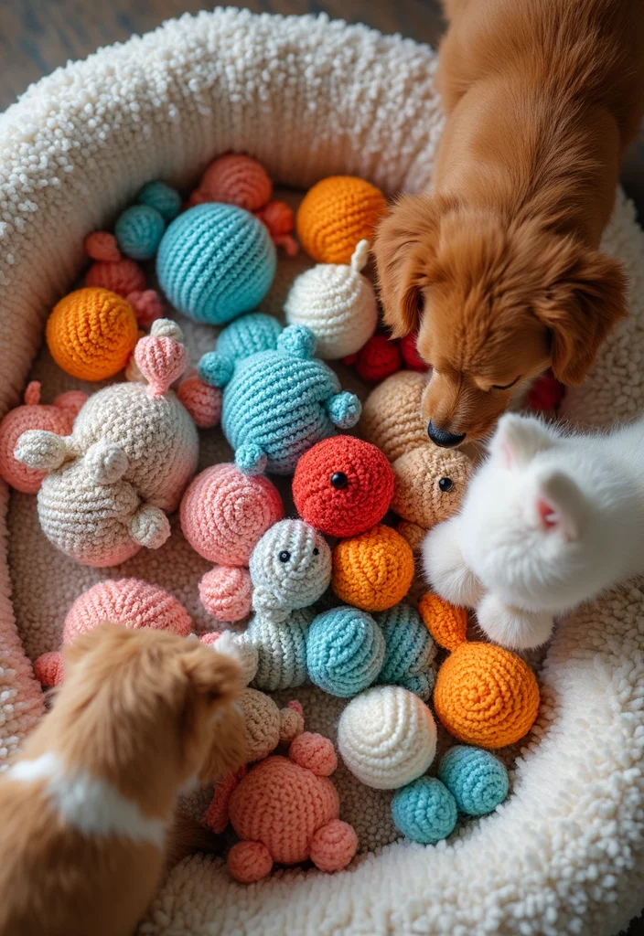 27 Beginner Projects Using Crochet Ideas for Beginners - 15. Crochet Pet Toys
