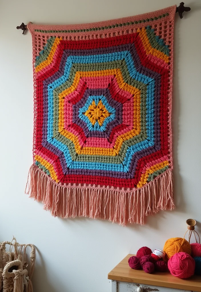 27 Beginner Projects Using Crochet Ideas for Beginners - 17. Crochet Wall Hangings