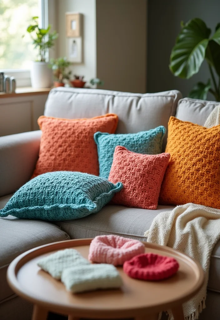 27 Beginner Projects Using Crochet Ideas for Beginners - 19. Crochet Pillows