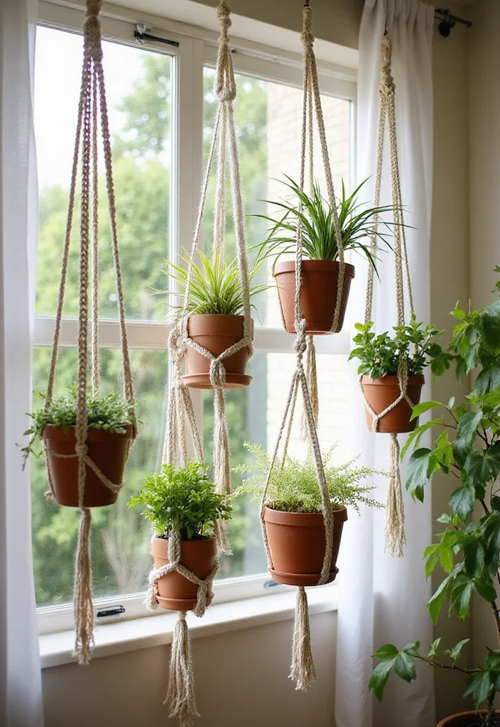 27 Beginner Projects Using Crochet Ideas for Beginners - 5. Simple Plant Hangers