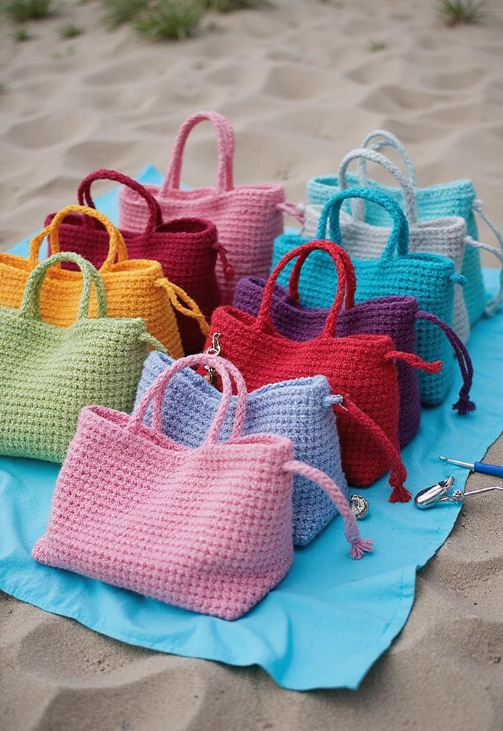 27 Beginner Projects Using Crochet Ideas for Beginners - 8. Easy Crochet Bags