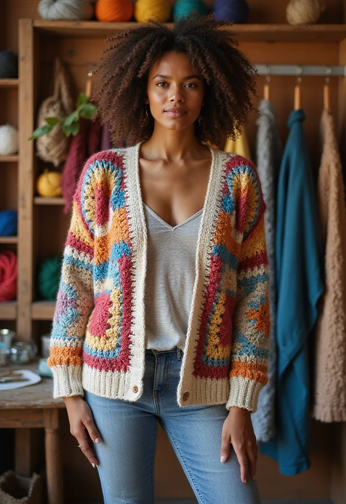 27 Cozy Crochet Cardigan Patterns That You'll Love - 1. The Classic Granny Square Cardigan