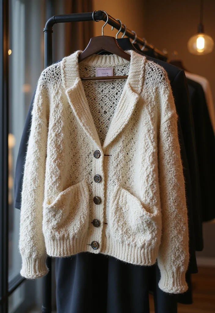27 Cozy Crochet Cardigan Patterns That You'll Love - 14. The Button-Up Cardigan