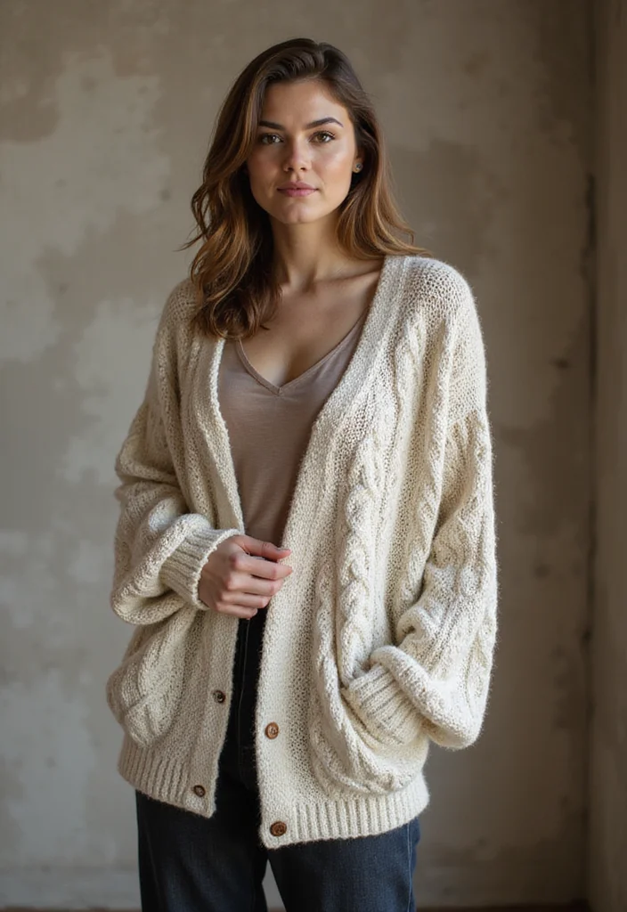 27 Cozy Crochet Cardigan Patterns That You'll Love - 24. The Beautiful Cable Knit Cardigan