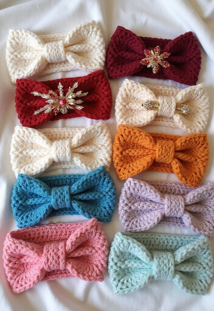 27 Creative Crafts for What to Crochet When Bored - 17. Stylish Crochet Headbands