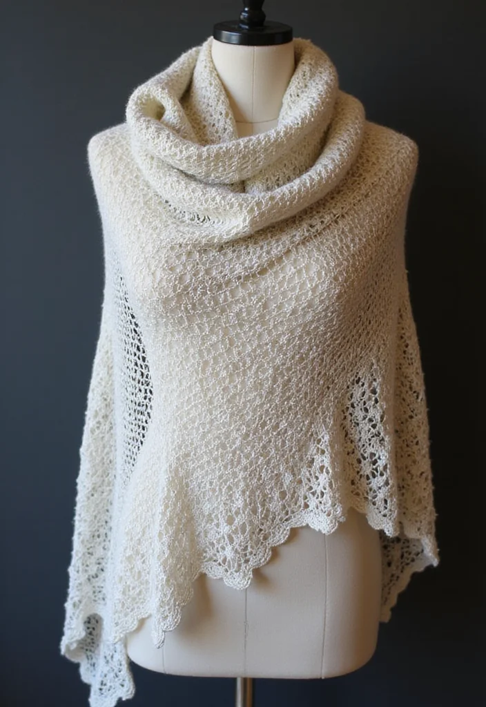 27 Creative Crafts for What to Crochet When Bored - 18. Elegant Crochet Shawls