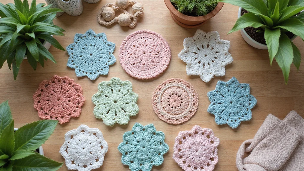 27 Home Décor Ideas with Crochet Coasters: Free Pattern Included!